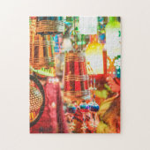 Vibrant Colorful Oriental Lantern Legpuzzel (Verticaal)