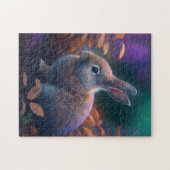 Vibrant Colorful Rabbit Puzzle Legpuzzel (Horizontaal)