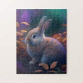 Vibrant Colorful Rabbit Puzzle Legpuzzel (Verticaal)