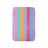 Vibrant Colorful Retro Stripes Badmat (Voorkant Verticaal)