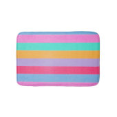 Vibrant Colorful Retro Stripes Badmat (Voorkant)