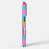 Vibrant Colorful Retro Stripes Case-Mate iPhone Case (Achterkant / Rechts)