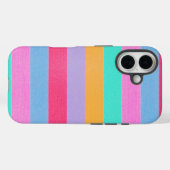 Vibrant Colorful Retro Stripes Case-Mate iPhone Case (Achterkant (horizontaal))