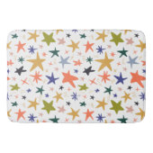 Vibrant Colorful Star Pattern  Badmat (Voorkant)