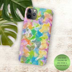 Vibrant Colorful Summer Paint Splatter Art Patroon Case-Mate iPhone Case