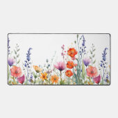 Vibrant Colorful Watercolor Wildflowers  Bureaumat (Voorkant)