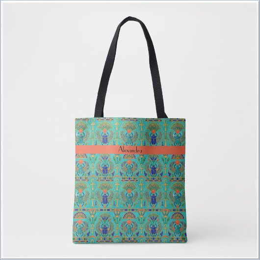 Vibrant Colors Egyptian Inspired Tote Bag
