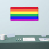 Vibrant Colors Gay Pride Rainbow Flag LGBTQ Ally Spandoek (Beurs)