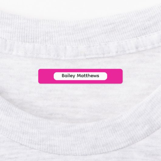 Vibrant Colors Kid Name Rectangle Name Sticker (Aangebracht)