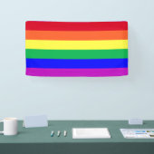 Vibrant Colors LGBT LGBTQ+ Gay Pride Rainbow Flag Spandoek (Beurs)