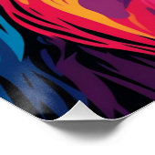 Vibrant colors of lion art perfect poster (Hoek)