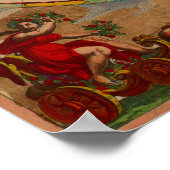 Vibrant Colors Oude Wereldkaart Poster (Hoek)