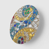 Vibrant Colour Mosaic Artistic  Ronde Klok (Hoek)