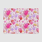 Vibrant Confetti Hearts  Tissuepapier (Voorkant)