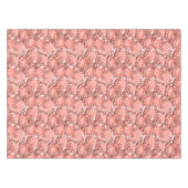 Vibrant Coral Floral Pattern Tafelkleed (Voorkant (Horizontaal))