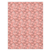 Vibrant Coral Floral Pattern Tafelkleed (Voorkant)