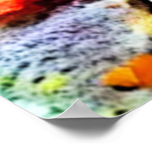 Vibrant Coral Reef Sea Wonder Art Poster (Hoek)