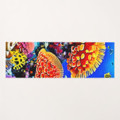Vibrant Coral Reef Sea Wonder Art Yogamat (Voorkant (horizontaal))