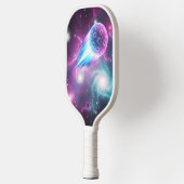 Vibrant Cosmic Galaxy Nebula Glowing  Pickleball Paddle (Links)
