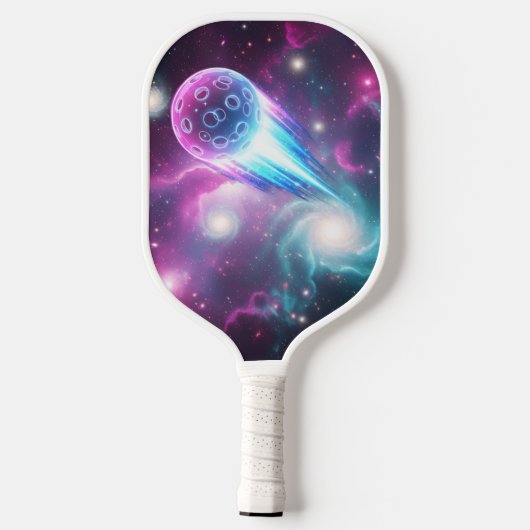 Vibrant Cosmic Galaxy Nebula Glowing  Pickleball Paddle (Achterkant)