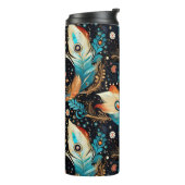 Vibrant Cosmic Rocket Adventure Thermosbeker (Gedraaid links)