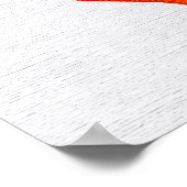 Vibrant Cyan Magenta Abstract Fluid Flowers Poster (Hoek)