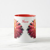 Vibrant Dahlia Flower Personalized Mok (Midden)