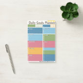 Vibrant Daily Goal Planner Post merkt op Post-it® Notes (Kantoor)