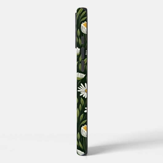 Vibrant Daisy Pattern with Lush Green Accents Case-Mate iPhone Case (Achterkant / Links)