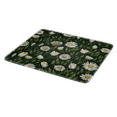 Vibrant Daisy Pattern with Lush Green Accents Snijplank (Hoek)