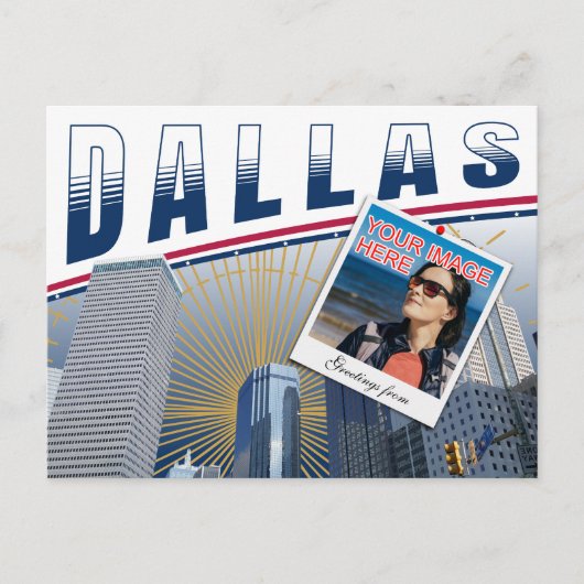 Vibrant Dallas Texas Photo Collage Briefkaart (Voorkant)
