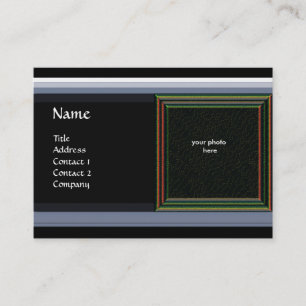 VIBRANT DAMASK MEMORY MONOGRAM red Visitekaartje