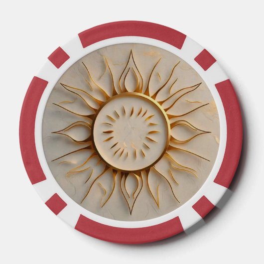 "Vibrant Dawn" Poker Chips (Achterkant)