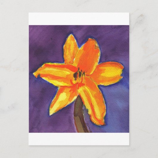 Vibrant Day Lily Briefkaart (Voorkant)