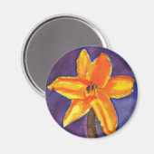 Vibrant Day Lily Magneet (Voorkant / Achterkant)
