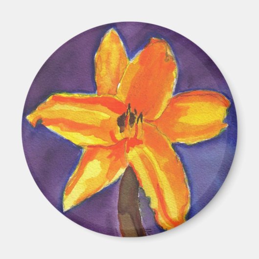 Vibrant Day Lily Magneet (Voorkant)