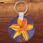 Vibrant Day Lily Sleutelhanger (Voorkant)