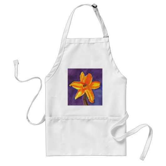 Vibrant Day Lily Standaard Schort (Voorkant)