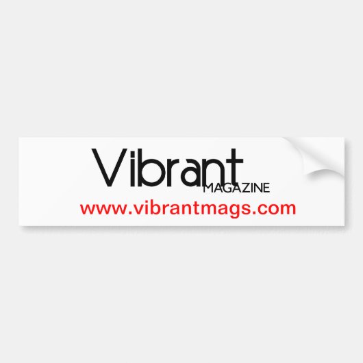 VIBRANT decimaal Bumpersticker (Voorkant)