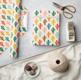 Vibrant Desert Botanical Gift Wrap Cadeaupapier