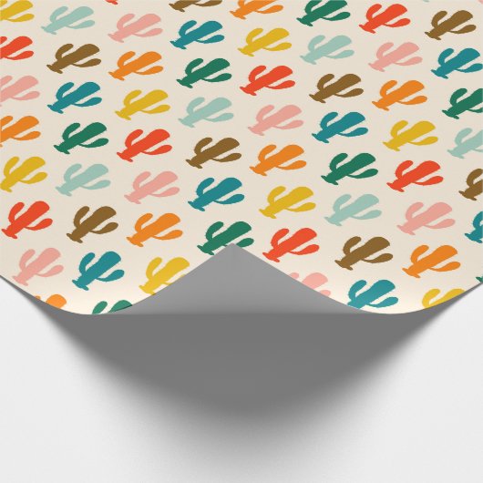 Vibrant Desert Botanical Gift Wrap Cadeaupapier (Hoek)