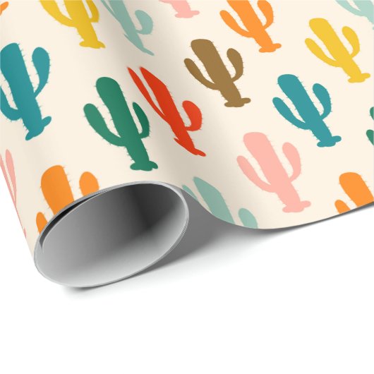 Vibrant Desert Botanical Gift Wrap Cadeaupapier (Rol Hoek)