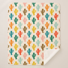 Vibrant Desert Botanical Throw Blanket 