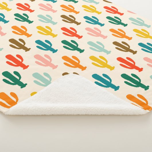 Vibrant Desert Botanical Throw Blanket (3/4)