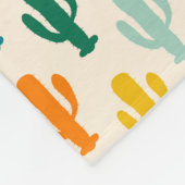Vibrant Desert Botanical Throw Blanket Fleece Deken (Hoek)