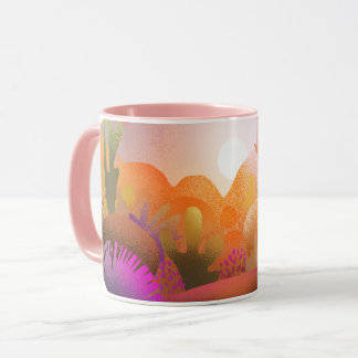 Vibrant Desert Sunset Scenic Nature Mok