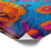 Vibrant Dia de los Muertos in Charro Outfi Perfect Poster (Hoek)