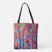 Vibrant Digital Art Tas of Cross Body Bag (Achterkant)