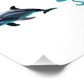 Vibrant Digital Collage of Sea Creatures in a Colo Perfect Poster (Hoek)