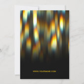 VIBRANT DISCO PARTY FLYER INVITATION KAART (Achterkant)